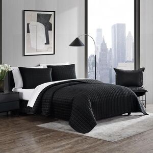 Vera Wang- King Quilt Set, Super Soft Bedding Set with Matching Shams
